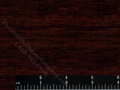 (image for) Miniature Dark Walnut Plank Wallpaper/Flooring