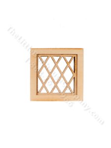 (image for) Miniature Square Diamond Lattice Window for Dollhouses