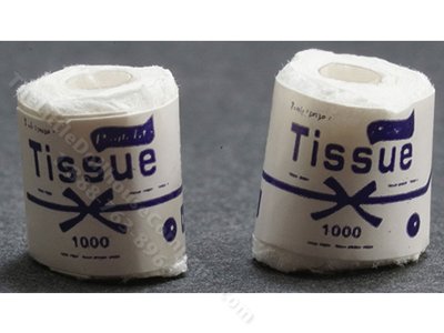 (image for) Miniature Toilet Paper for Dollhouses