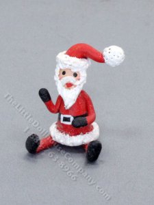 (image for) Miniature Santa Figurine for Dollhouses