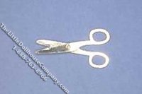 (image for) Miniature Gold Coloured Kitchen Scissors for Dollhouses