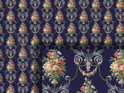 (image for) 1/2 Scale Wallpaper for Dollhouses