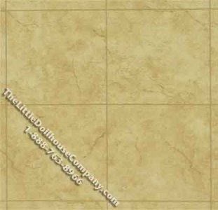 (image for) Dollhouse Scale Model Faux Marble Paper Tile for Floor or Wall