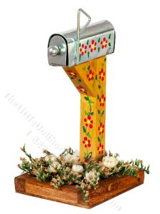 (image for) Miniature Floral Mailbox for Dollhouses
