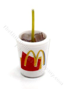 (image for) Miniature To-Go McDonald's Cup for Dollhouses