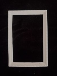 (image for) Miniature White Rectangular Frame