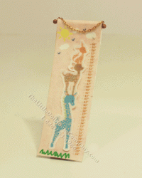 (image for) Dollhouse Scale Model Children's Growth Chart