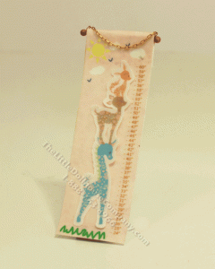 (image for) Dollhouse Scale Model Children's Growth Chart