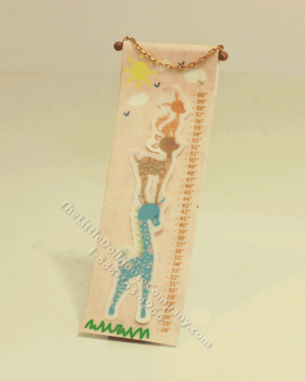 (image for) Dollhouse Scale Model Children's Growth Chart