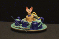 (image for) Dollhouse Scale Easter Tea Set