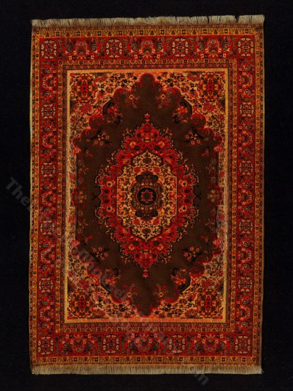 (image for) Miniature 16th Century Woven Rug for Dollhouses