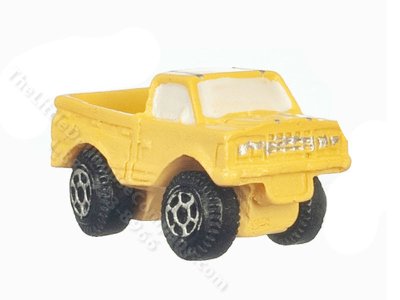 (image for) Miniature Yellow Toy Truck for Dollhouses
