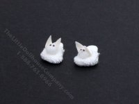 (image for) Miniature Bunny Slippers for Dollhouses