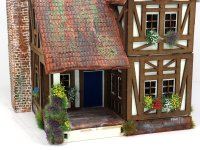 (image for) 1:48" Scale 2 Storey Vintage Tudor Dollhouse