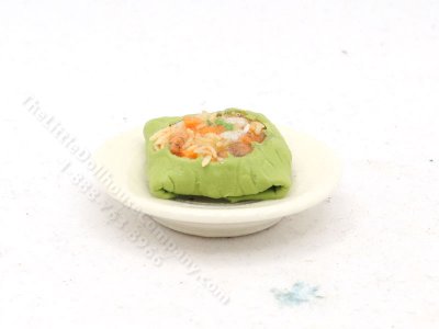 (image for) Miniature Stirfry in a Cabbage Leaf