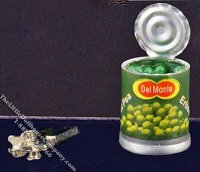 (image for) Miniature Can Opener and Open Can for Dollhouses