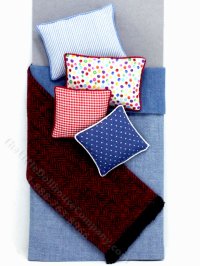 (image for) Miniature Single Smokey Blue Bedding Set