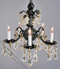(image for) Miniature Black Jacqueline Chandelier