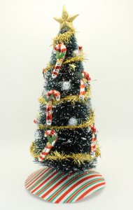 (image for) Miniature Christmas Tree Candy Cane Trimmings