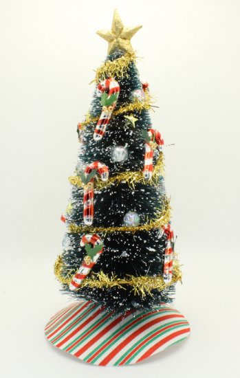 (image for) Miniature Christmas Tree Candy Cane Trimmings