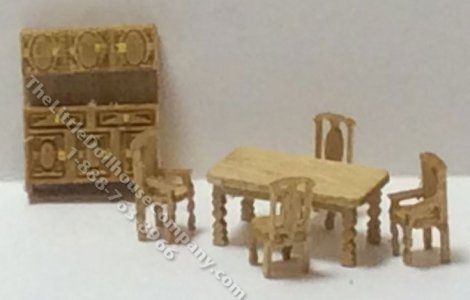 (image for) 1:144 Scale 6pc Country Dining Room Kit