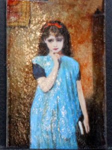 (image for) Miniature "In the Shcoolroom" Replica Painting by Larry Morganti