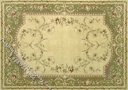 (image for) Dollhouse Scale Model Large Sized French Style Rug