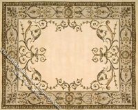 (image for) Dollhouse Scale Model Medium Sized French Style Rug