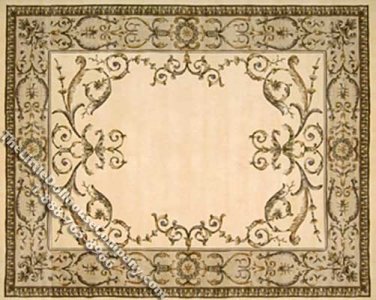 (image for) Dollhouse Scale Model Medium Sized French Style Rug