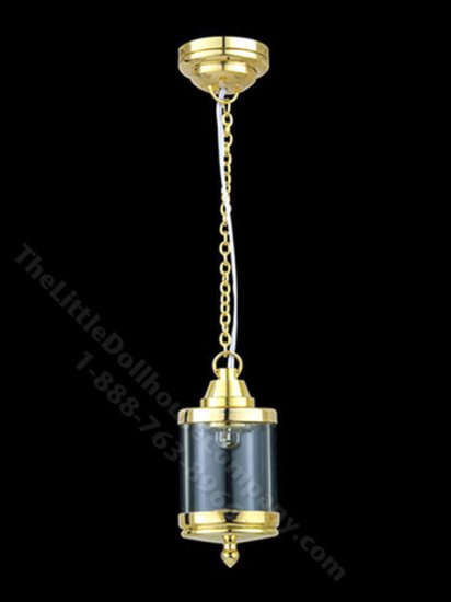 (image for) Miniature LED Birdcage Hanging Light with Wand for Dollhouse