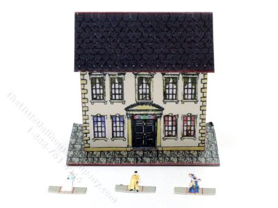 (image for) Miniature Paper Dollhouse and Dolls - Mansion