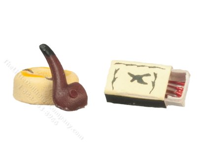 (image for) Miniature Smoking Set for Dollhouses