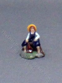 Miniature Handmade Tom Sawyer Figurine for Dollhouses (image for) Miniature Handmade Tom Sawyer Figurine for Dollhouses