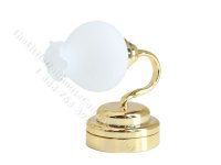 (image for) Miniature Battery Brass Tulip Sconce with Wand for Dollhouses