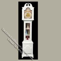 (image for) Miniature White Lighted Curio Clock Kit for Dollhouses