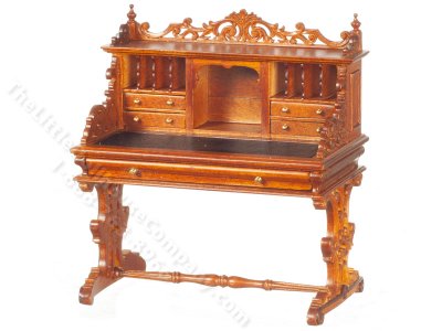 (image for) Miniature Italian Renaissance Desk for Dollhouses
