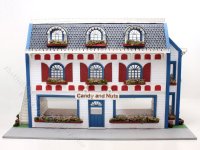 (image for) 1:48 Scale Assembled Victorian Store Front Dollhouse