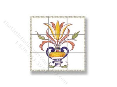 (image for) Dollhouse Scale Model Picture Mosaic Tile