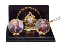 (image for) Miniature Fireplace Decorations - Clock and Composer Plates