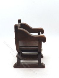 (image for) Miniature Curule Seat Throne for Dollhouses