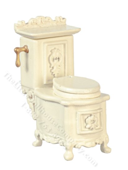 (image for) Half-Scale Miniature French Provincial Toilet for Dollhouses