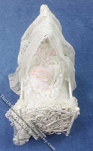 (image for) Miniature Dressed Canopy Crib by Danielle Designs