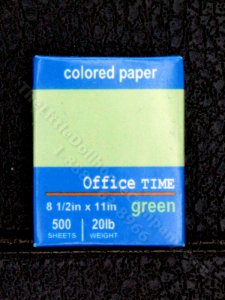 (image for) Dollhouse Scale Model Coloured Printer Paper