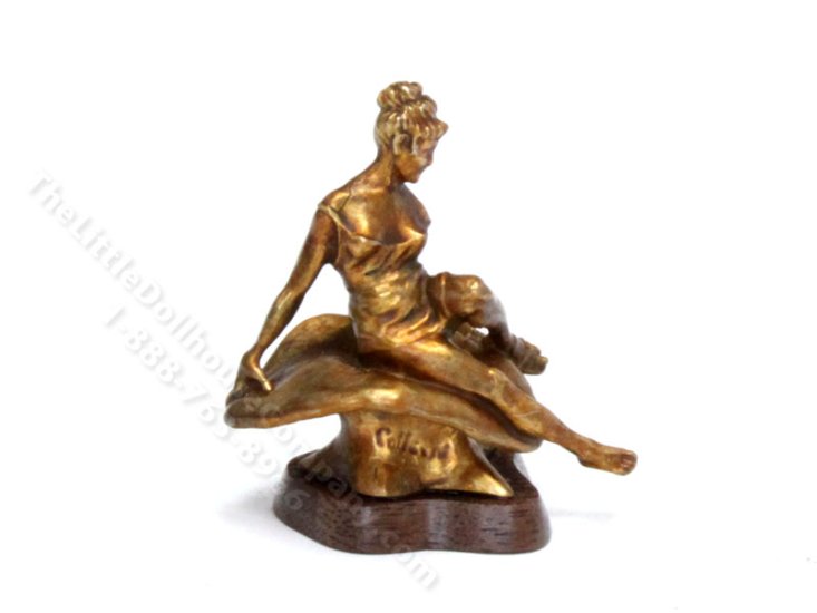 (image for) Miniature Brass Colleen Statue by Jim Pounder