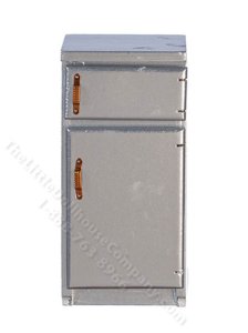 (image for) Miniature Black Fridge for Dollhouses