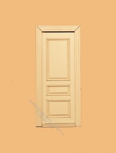 (image for) Miniature White Windsor Three Panel Interior Door