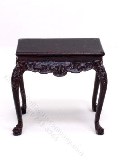 (image for) Miniature Mahogany Side Table for Dollhouses