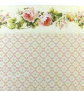 (image for) Dollhouse Scale Model Wallpaper Floral