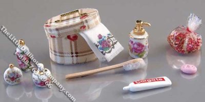 (image for) Miniature Boudoir Set with Potpourri for Dollhouses