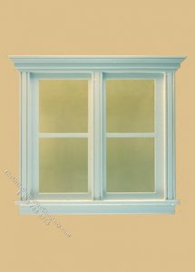 (image for) Miniature Atherton Plain Double Window White